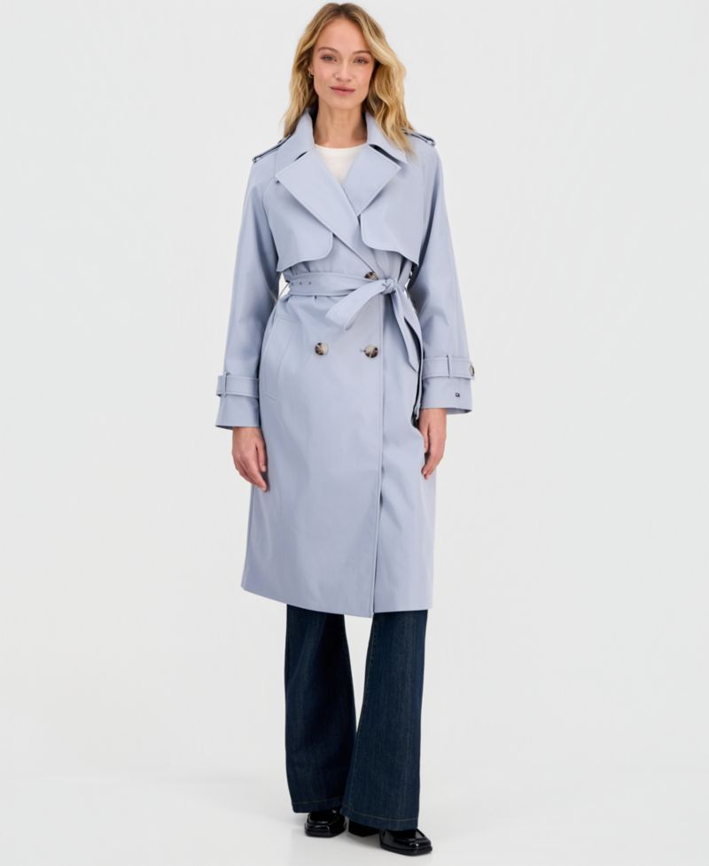 Women's Double-Breasted Belted Trench Coat