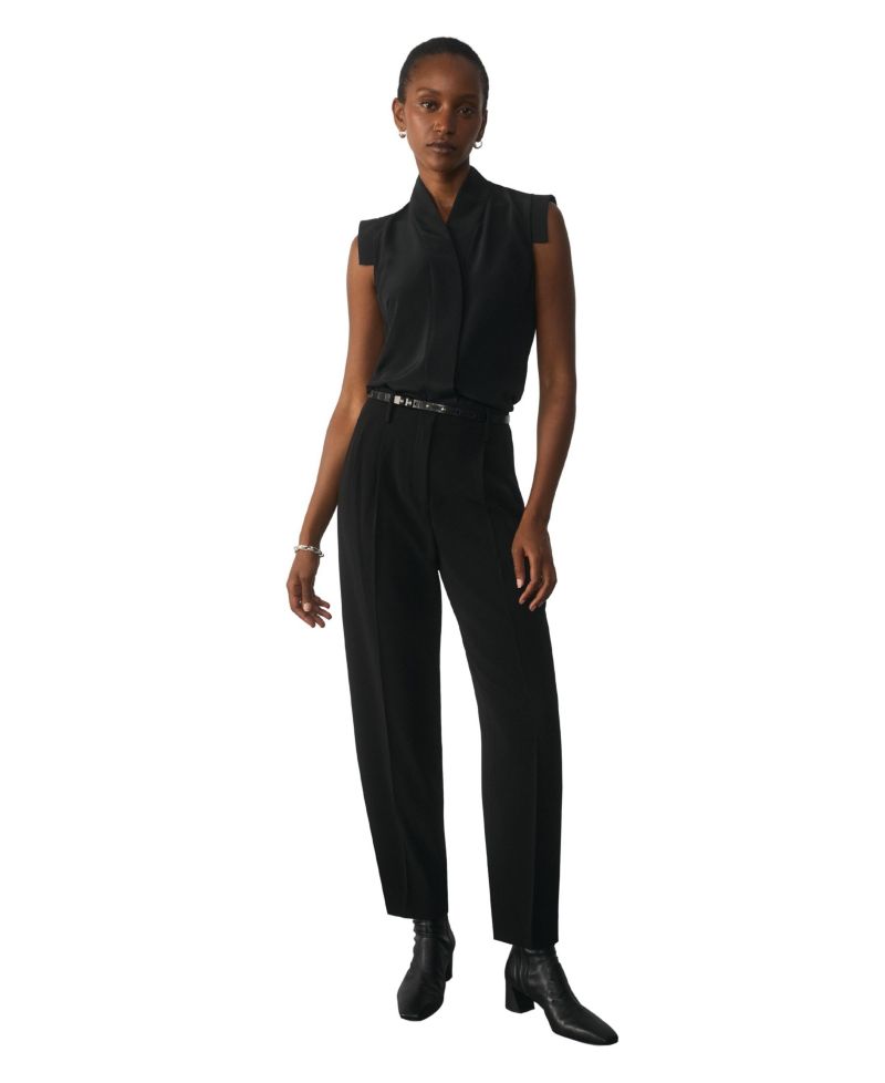 Women's Siena High-Waist Pleated Barrel Trousers