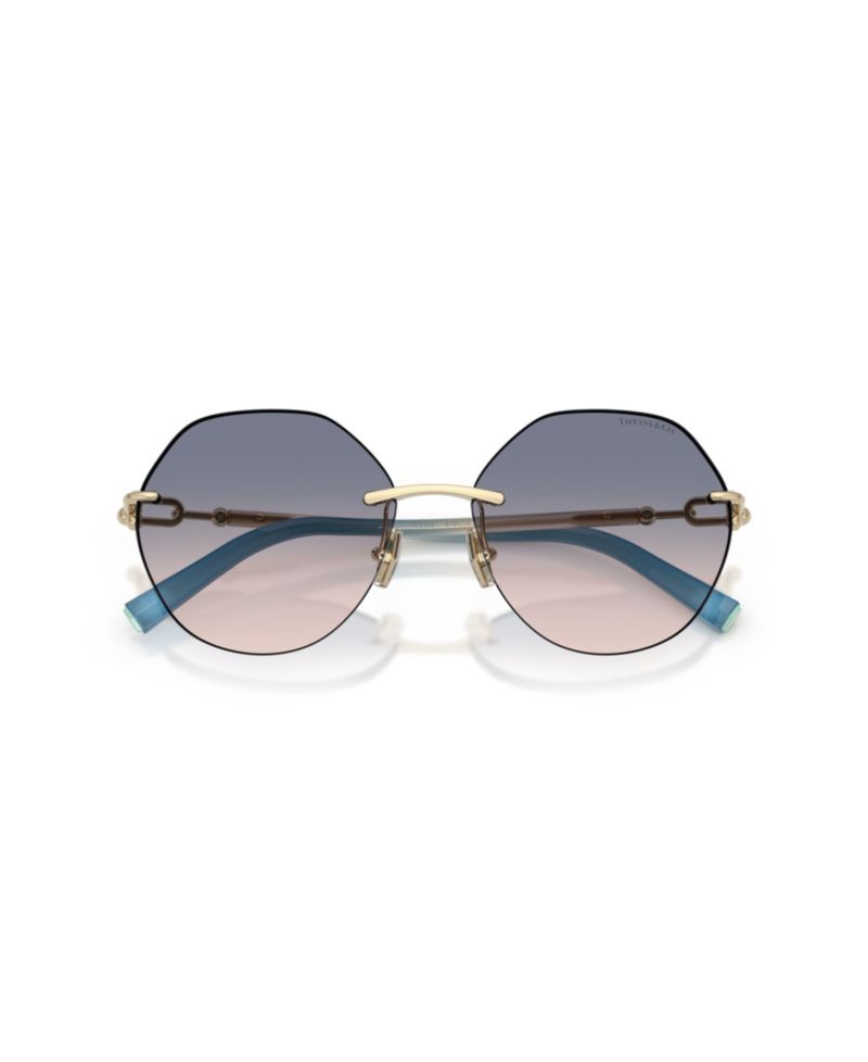 Women's Geometric Rimless Sunglasses TF3123