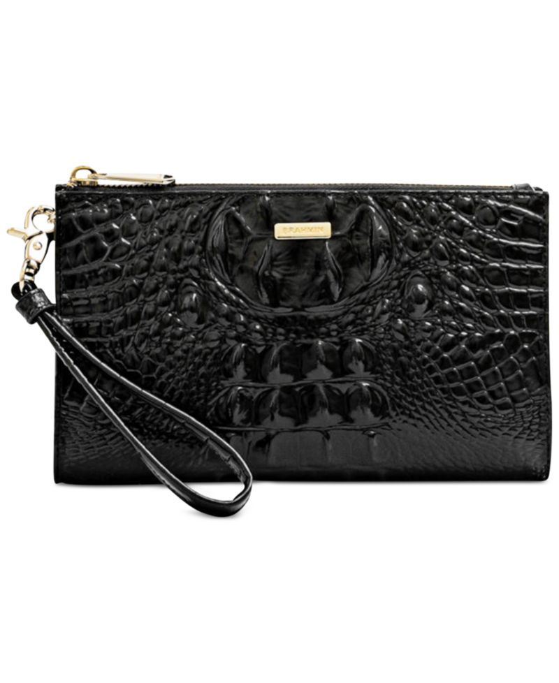 Daisy Leather Melbourne Wristlet