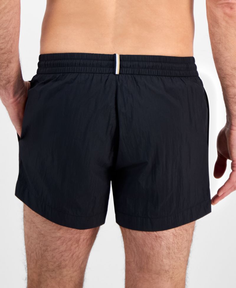 BOSS Men's Mooneye Outlined Logo Drawstring 3" Swim Trunks