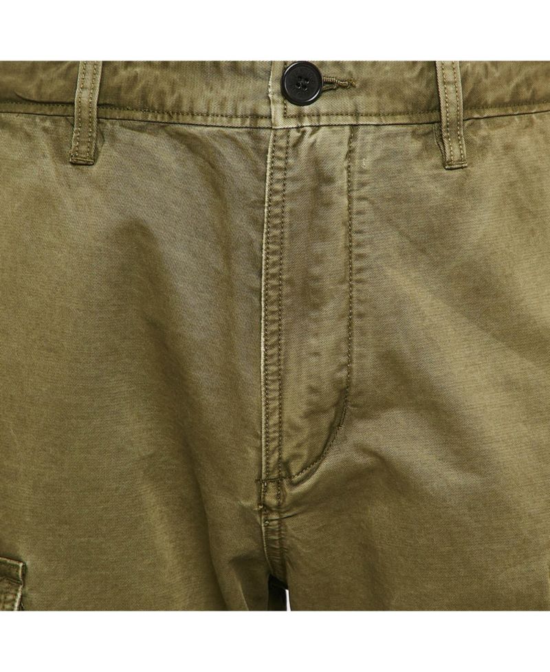 Men's Green Cotton Pargo Cargo Pants