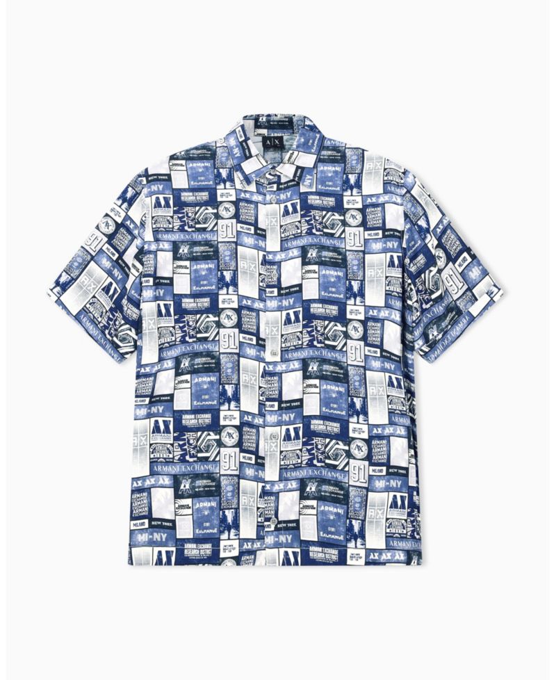 Men's Viscose All Over Print Woven Shirt