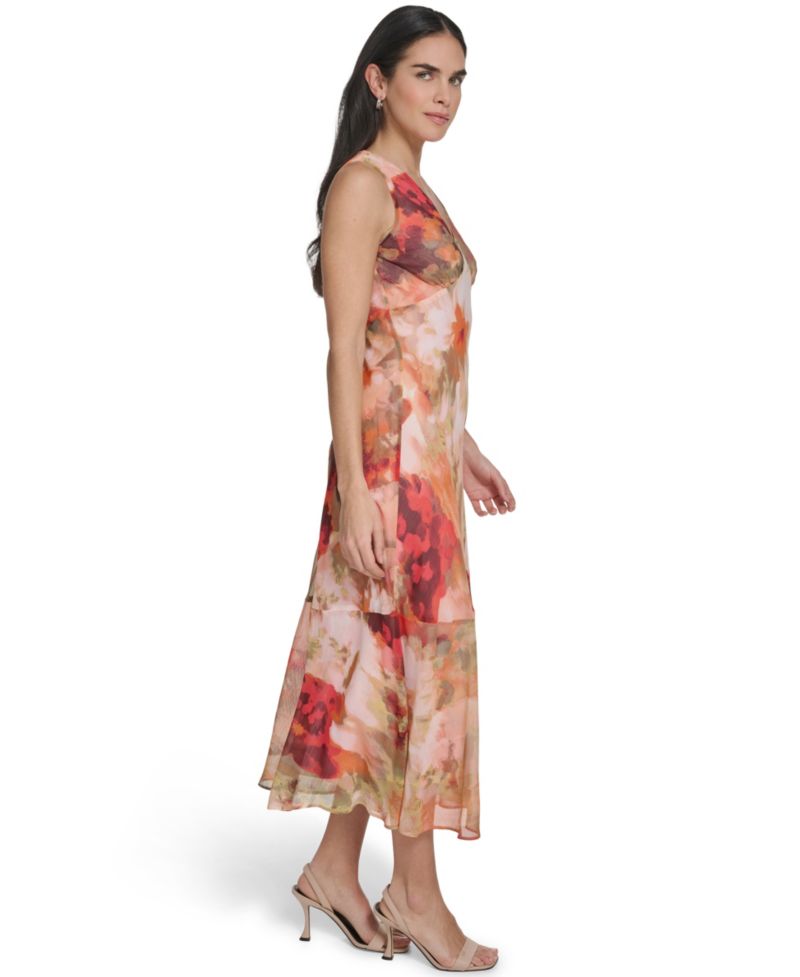 Women’s V-Neck Midi Dress