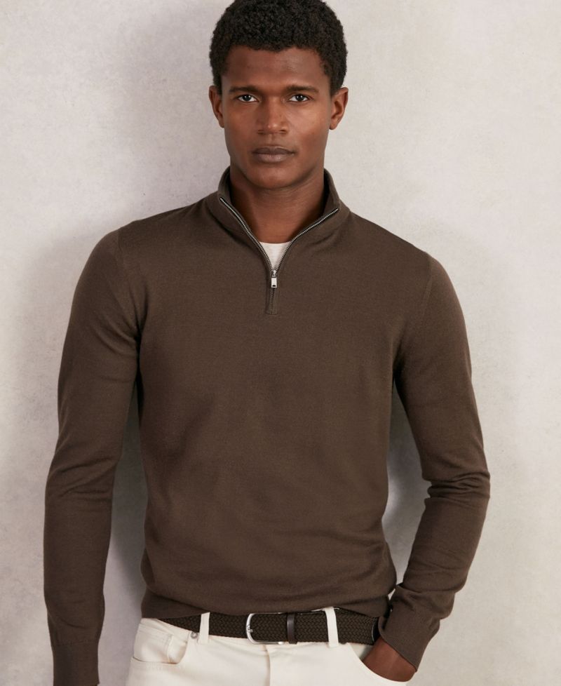 Men's Blackhall Merino Wool Half-Zip Funnel Neck Sweater
