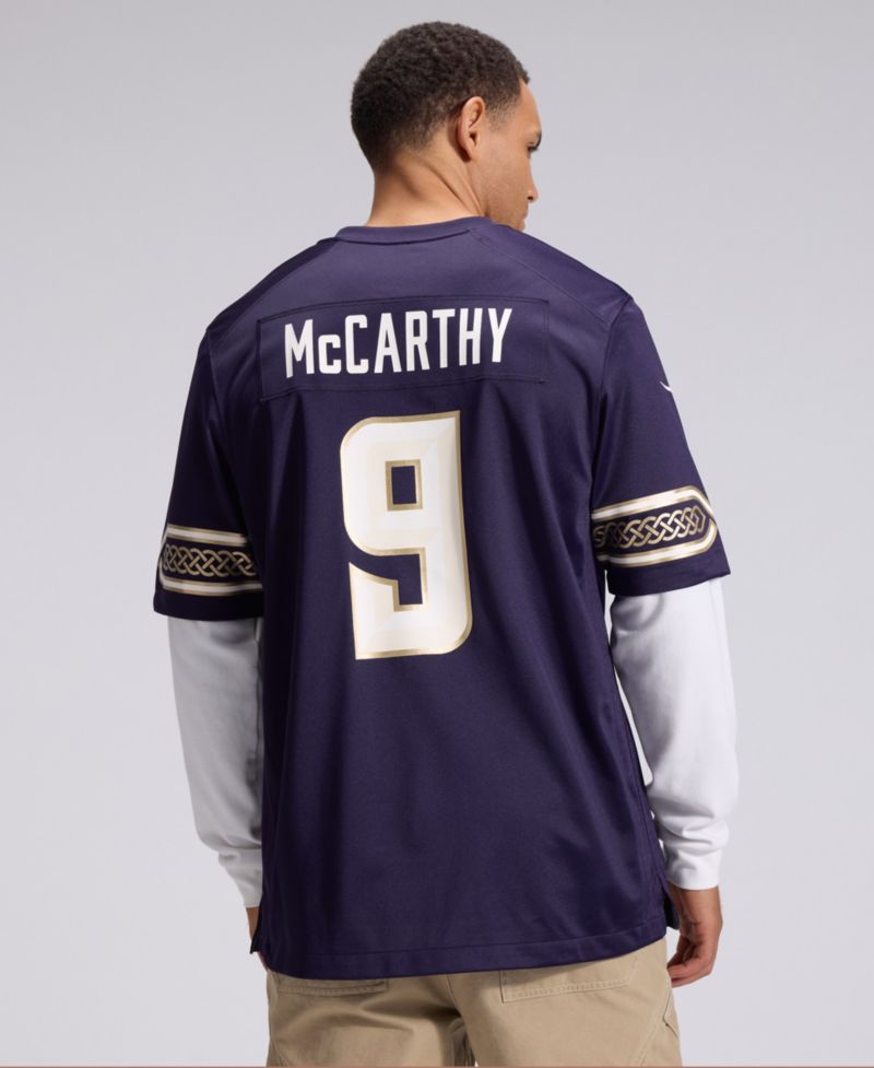 Men's J.J Mccarthy Purple Minnesota Vikings 2026 Rivalries Collection Game Jersey