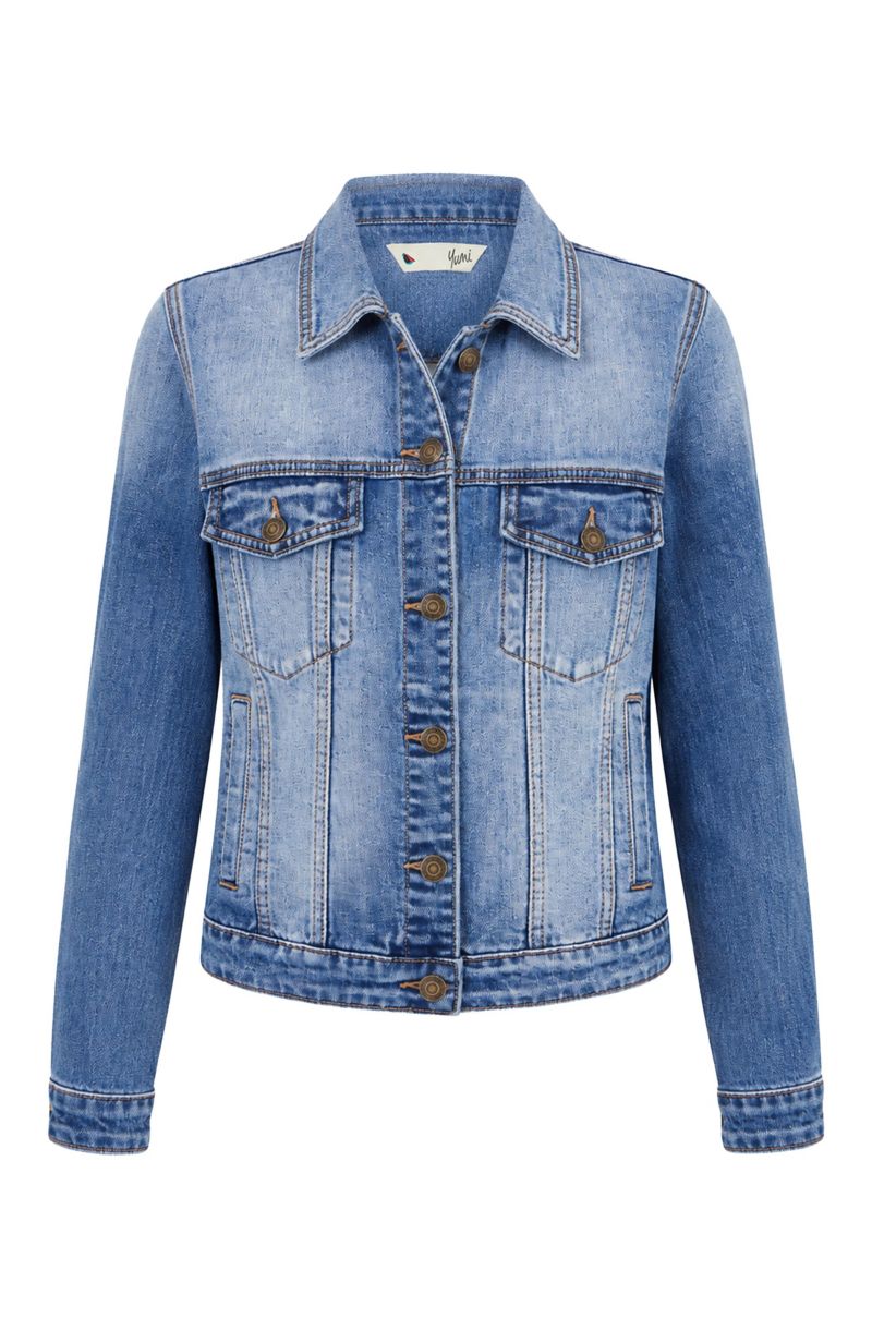 Women's Stretch Washed Denim Jacket