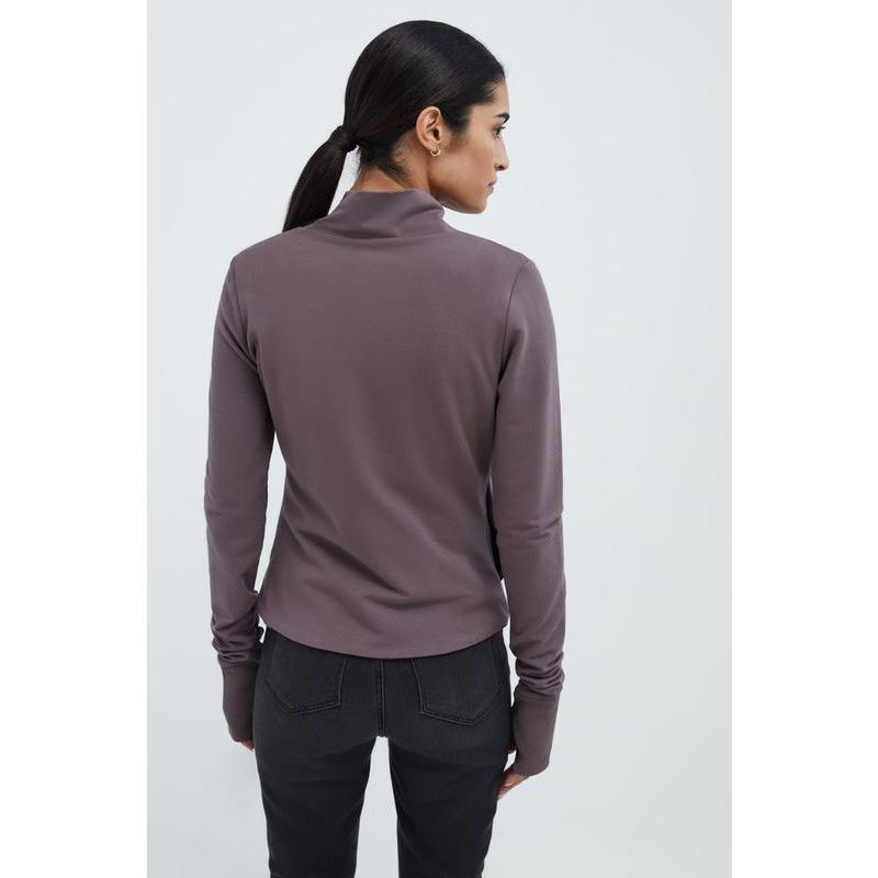 Women's Hoyt Two-Way Zip Cowl-Neck Sweatshirt Jacket with Side Pockets
