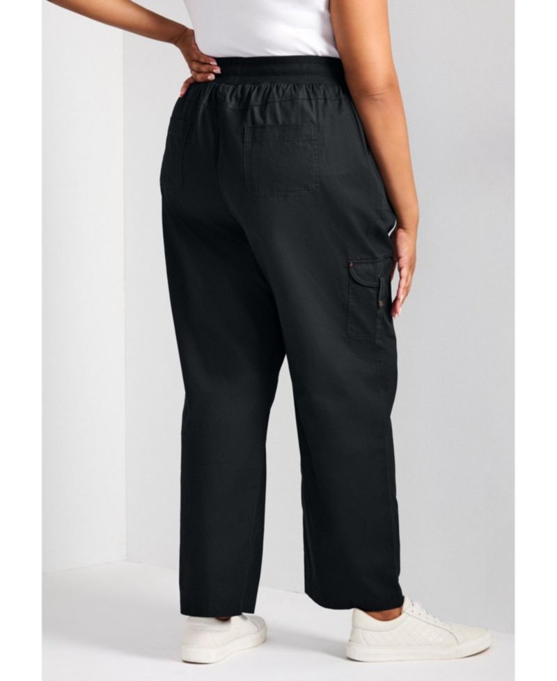Women's Plus Size Cotton Cargo Pant