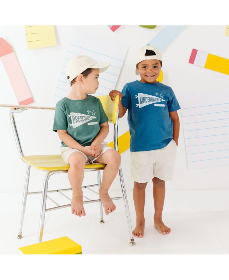 Little Boys Preschool Pennant Short Sleeve T-Shirt
