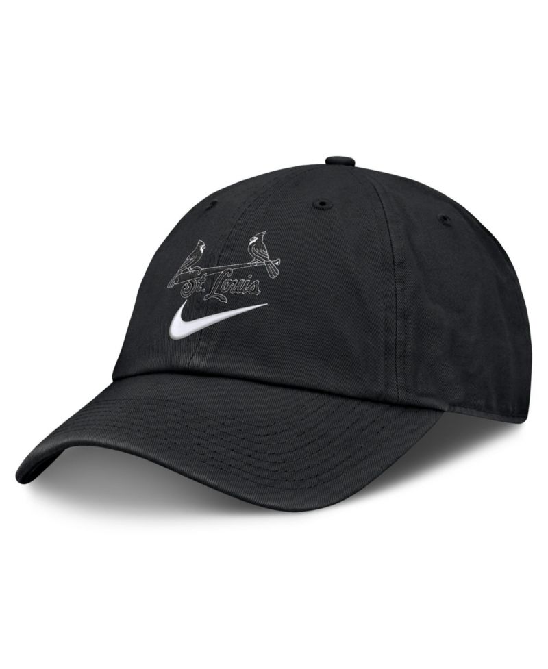 Men's Black St. Louis Cardinals Primetime Club Adjustable Hat