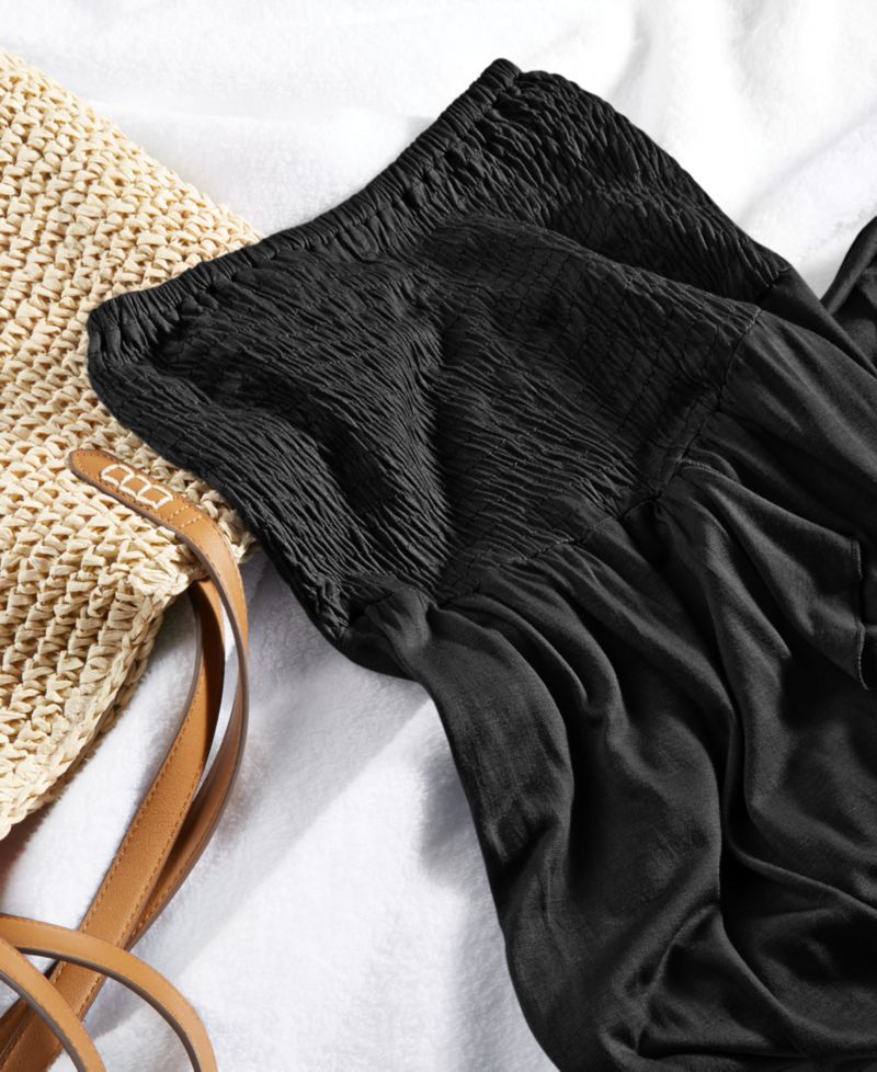 Women's Strapless High-Low Dress Cover-Up