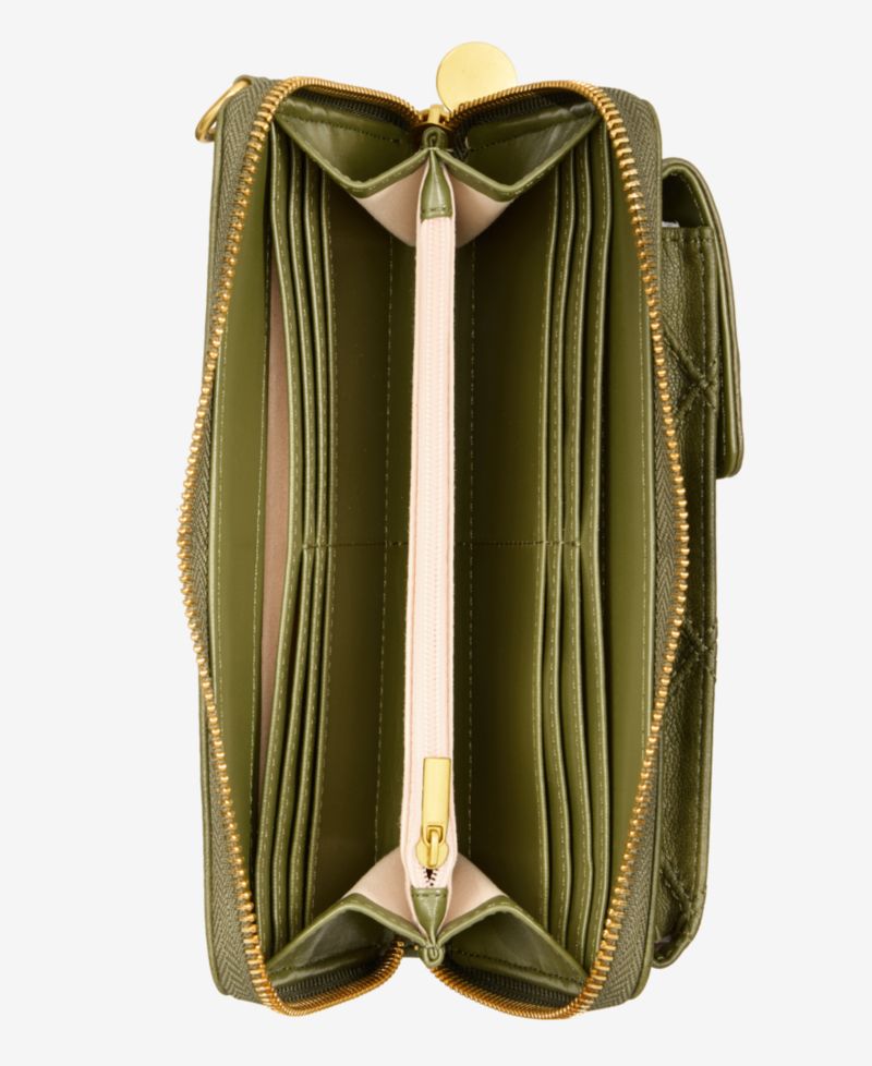 Diamond Quilted Phone Crossbody Bag