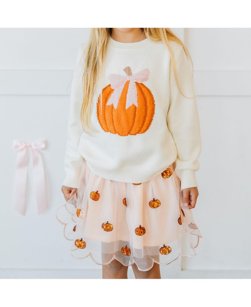Baby Girls Coquette Pumpkin Sweater