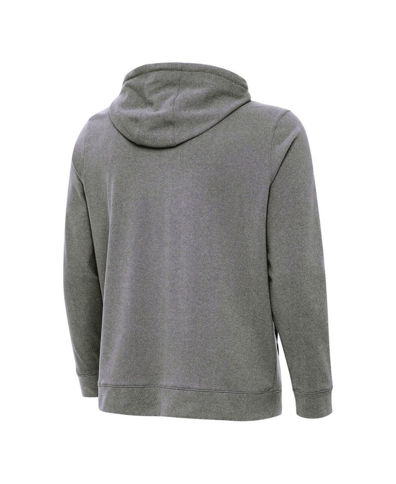 Men's Heather Charcoal Indiana Hoosiers Cloud Pullover Hoodie