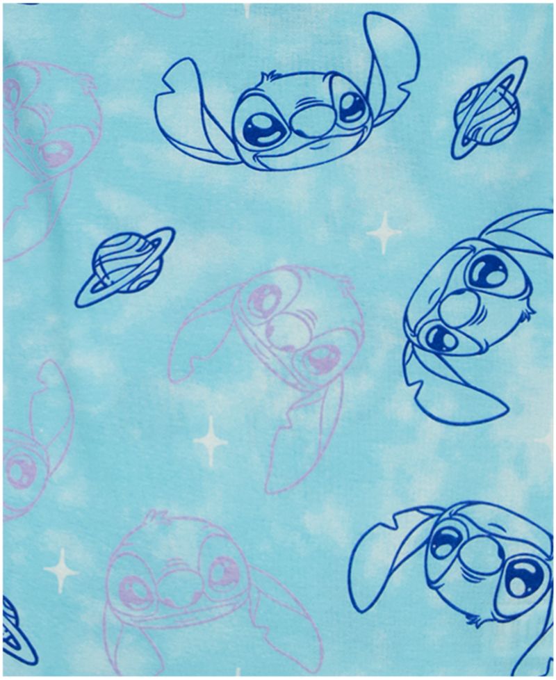 Girls' 4-10 All Over Print Tops, Shorts, and Pants, 4-Piece Pajama Set