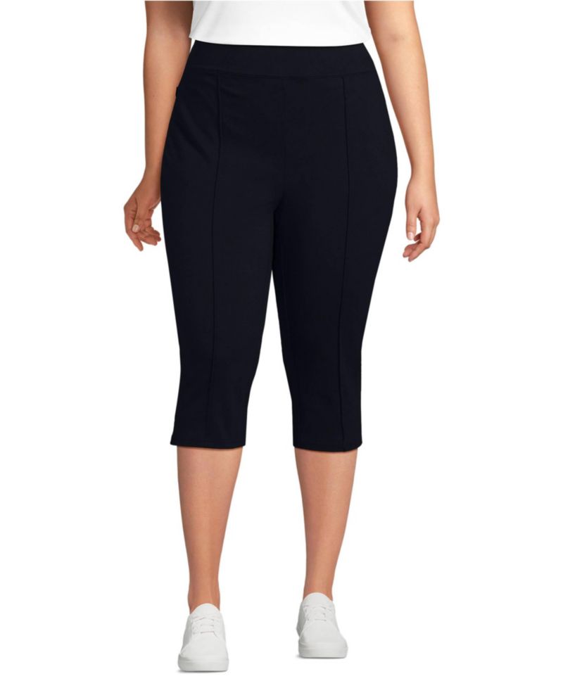 Women's Starfish High Rise Pintuck Capri Pants
