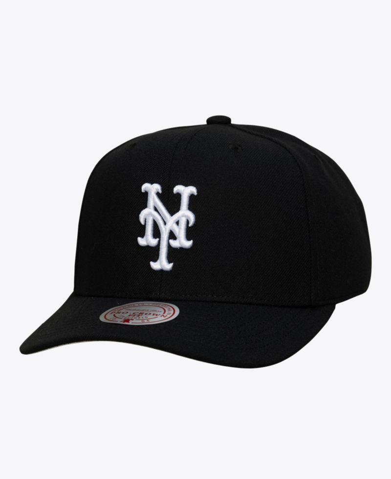 Men's Black New York Mets Pro Crown Snapback