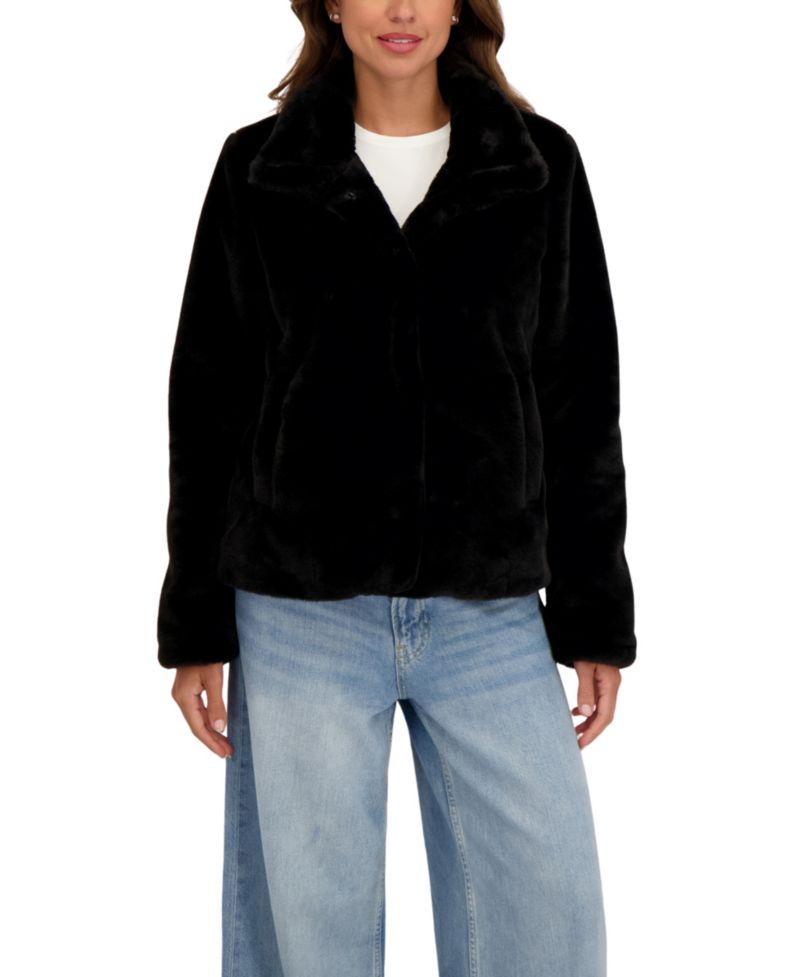 Women's Short Faux Fur Jacket