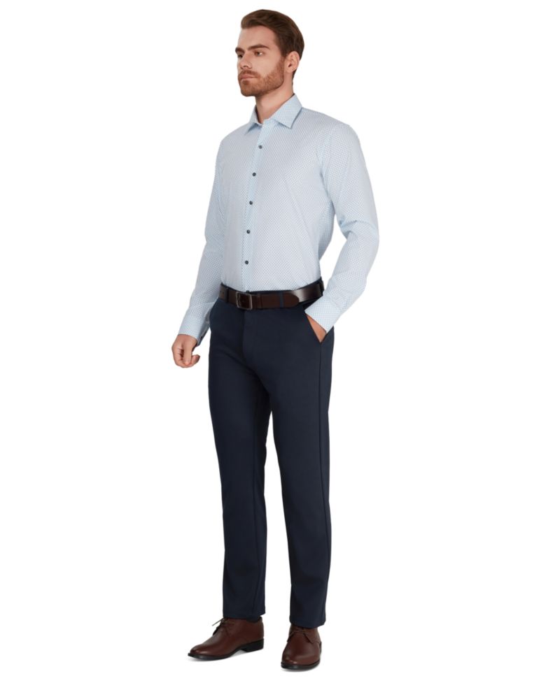 Men's Collared Slim-Fit Shirt
