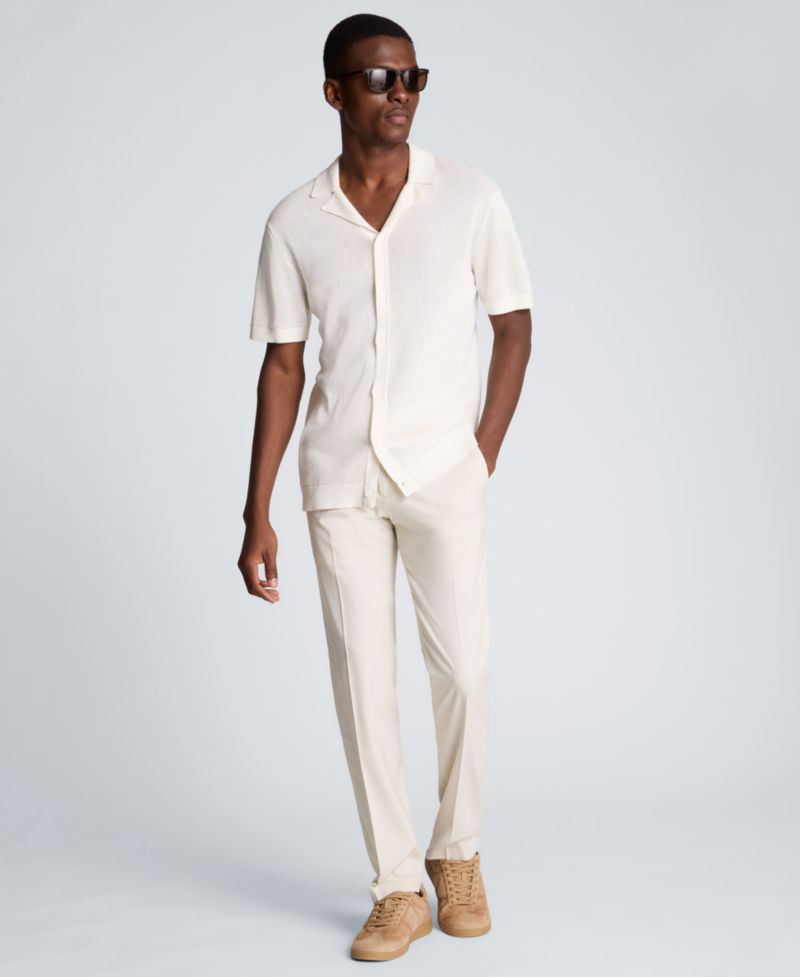 Men's Sport Assorted Plain Classic Camp Shirt