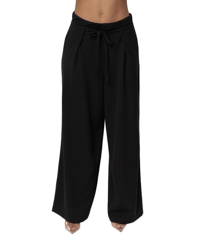 Women's Refined Ease High-Waisted Wide-Leg Pleated Pants