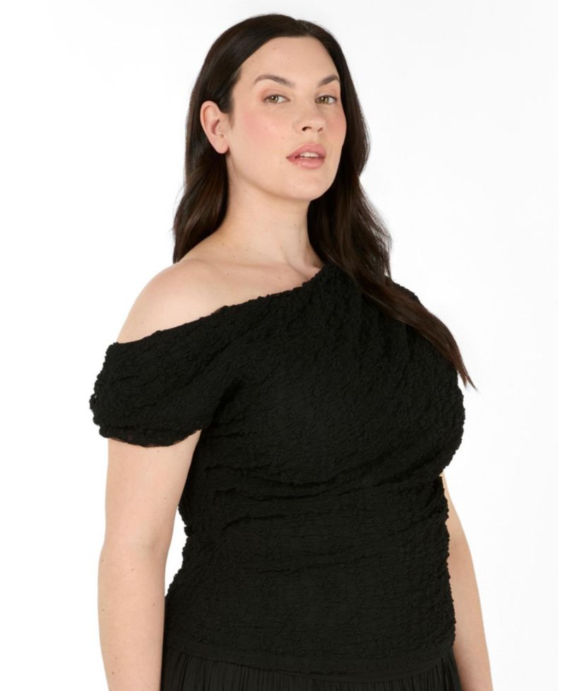 Women's Gia Lace One-Shoulder Fitted Top