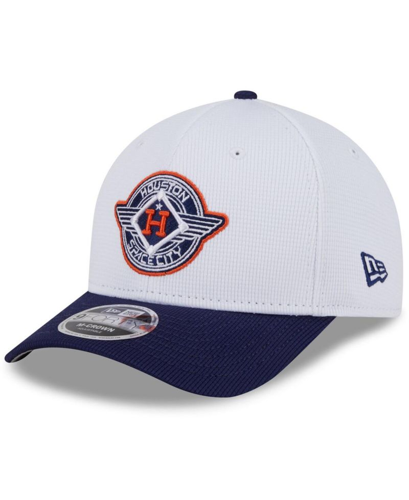 Men's White/Navy Houston Astros 2025 City Connect Batting Practice 9FORTY Adjustable Hat