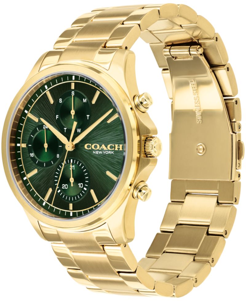 Men's Oliver Gold-Tone Stainless Steel Bracelet Watch 41mm