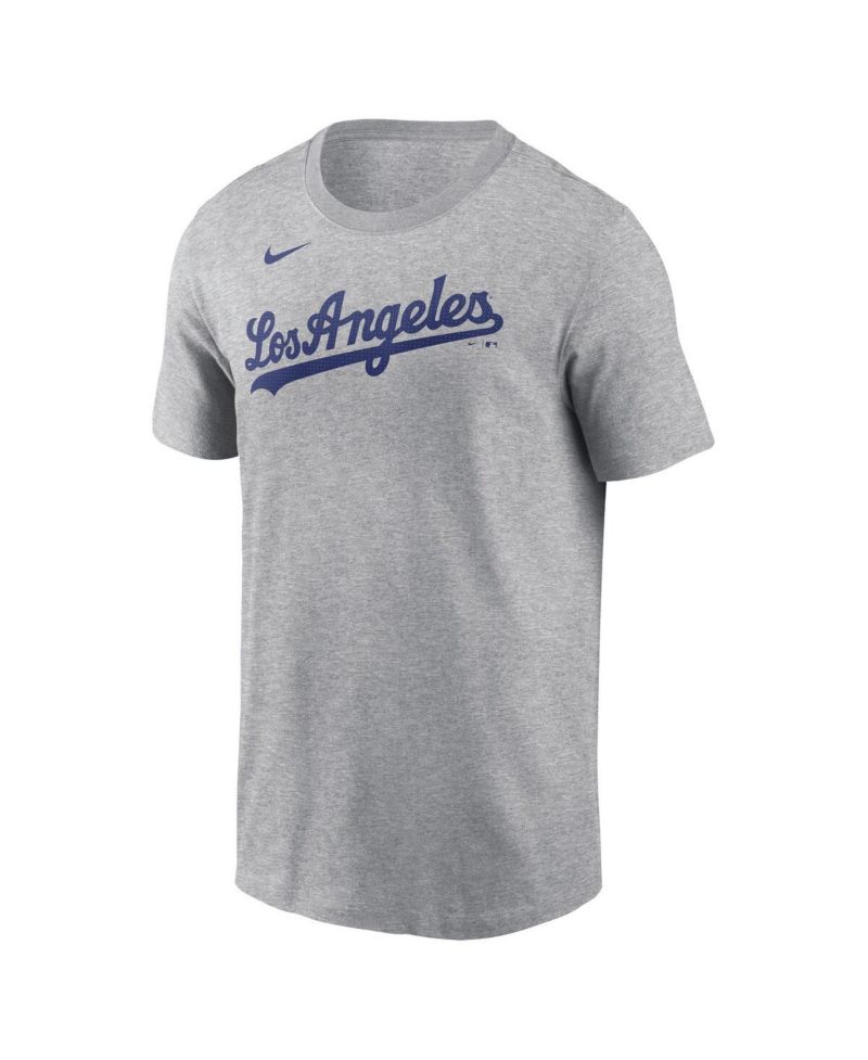 Men's Shohei Ohtani Gray Los Angeles Dodgers 2024 Fuse Name & Number T-Shirt
