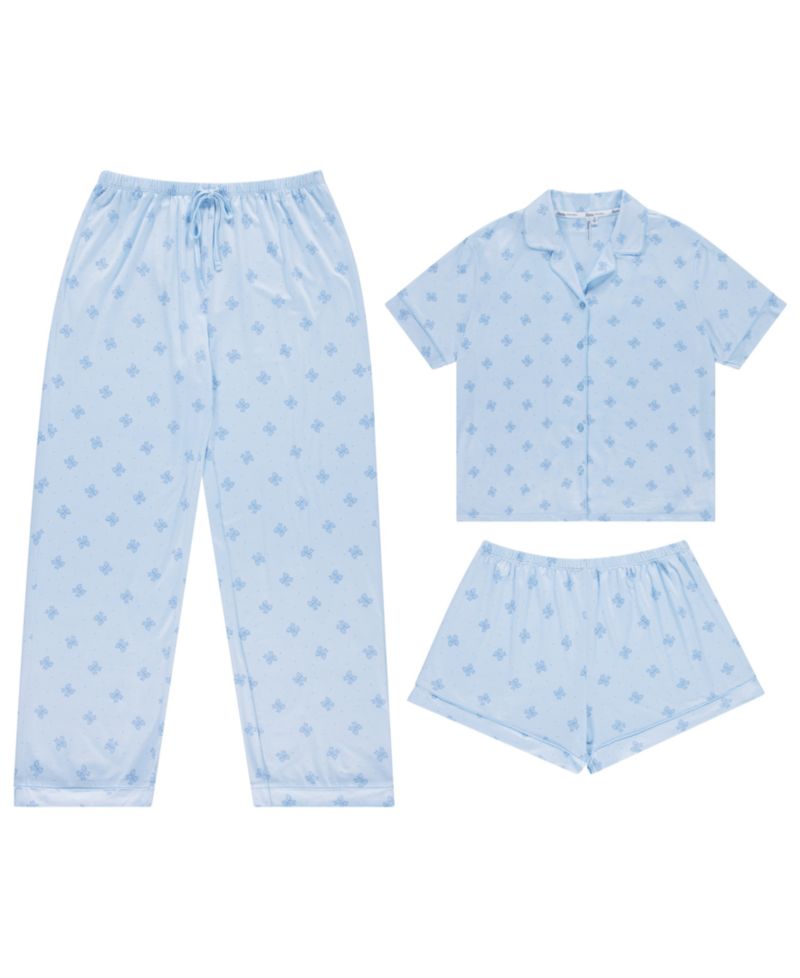 Women's Brenna Knit 3-Piece. Mix & Match PJ Set