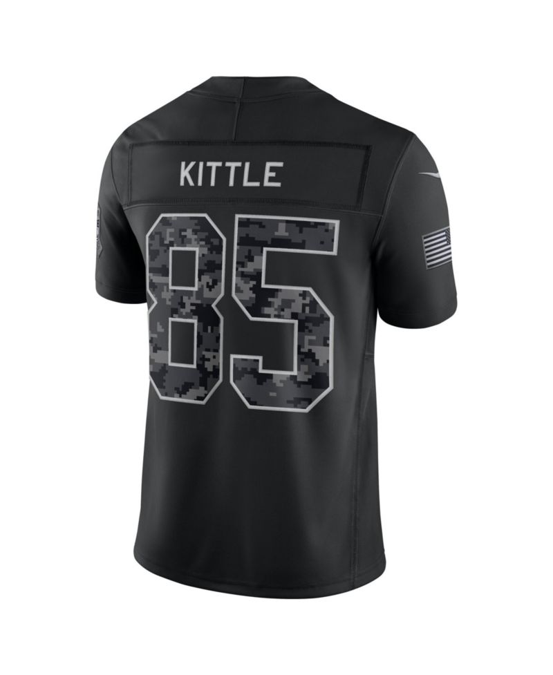 Men's George Kittle Black San Francisco 49ers 2026 Salute to Service Limited Jersey