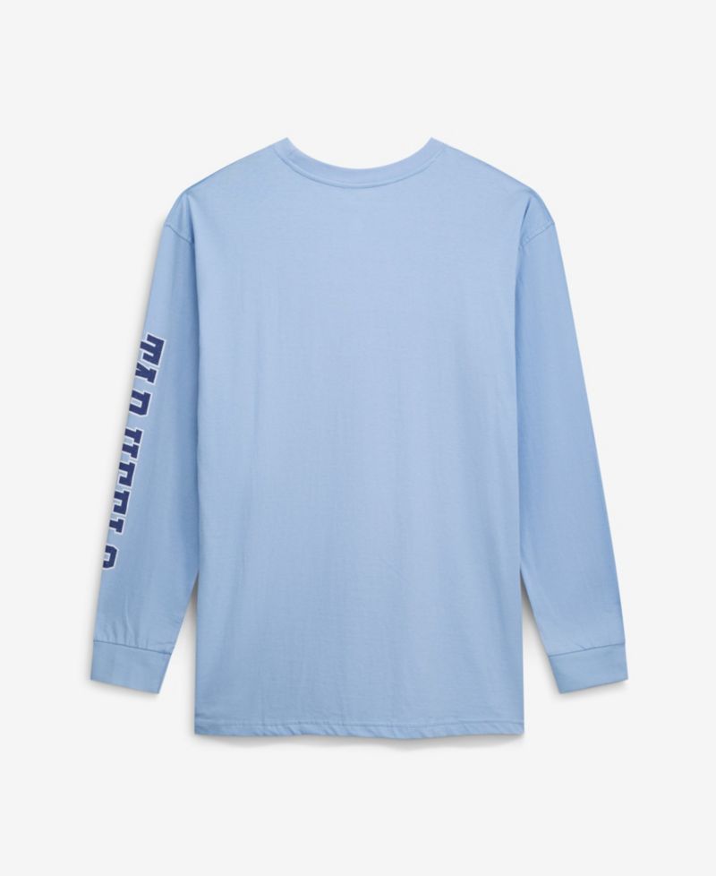 Men's Carolina Blue North Carolina Tar Heels Big & Tall Arch Over Logo Long Sleeve T-Shirt