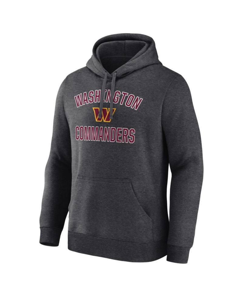Men's Heather Charcoal Washington Commanders Arch Victory Hoodie