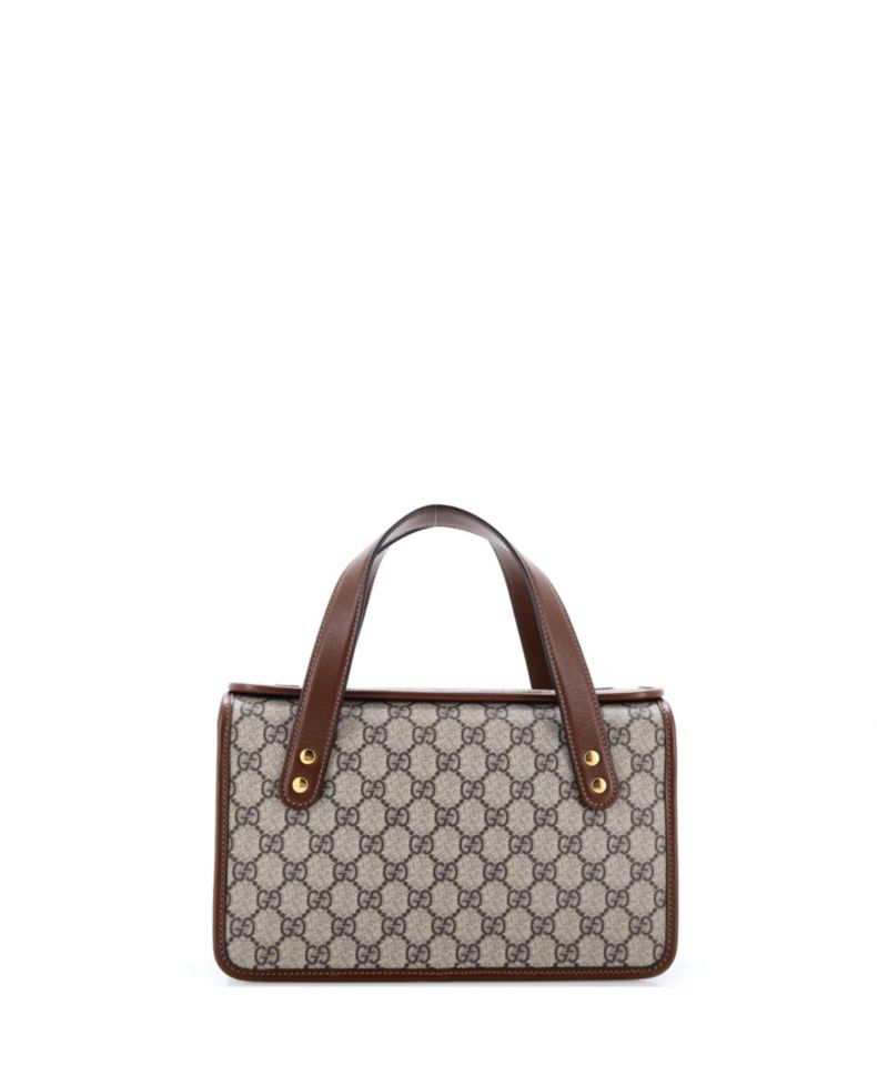 Small Horsebit 1955 Boston Bag GG Coated Canvas