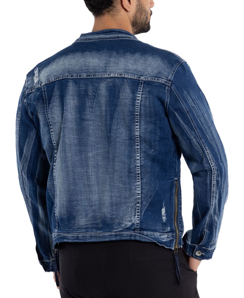 RAW X Men's Flex Distressed Denim Jacket