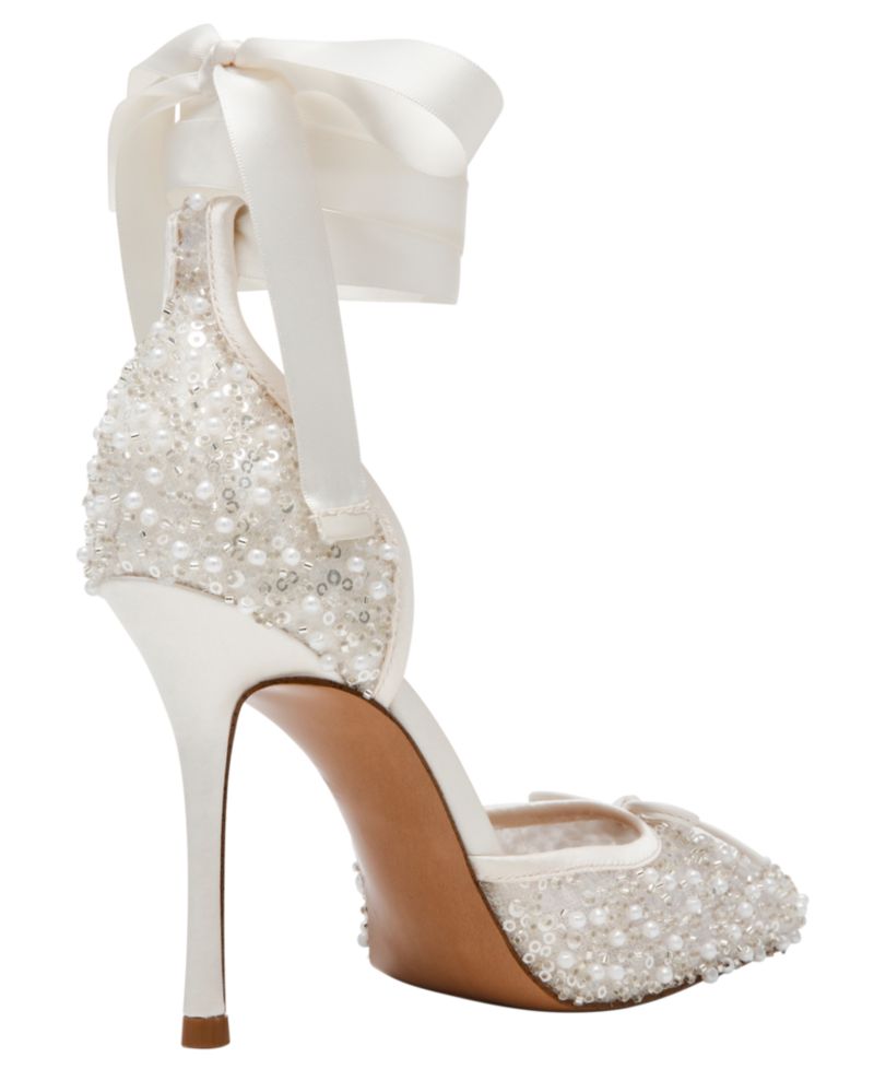 Women's Larina Embellished Lace-Up High Heel Ballet Pumps