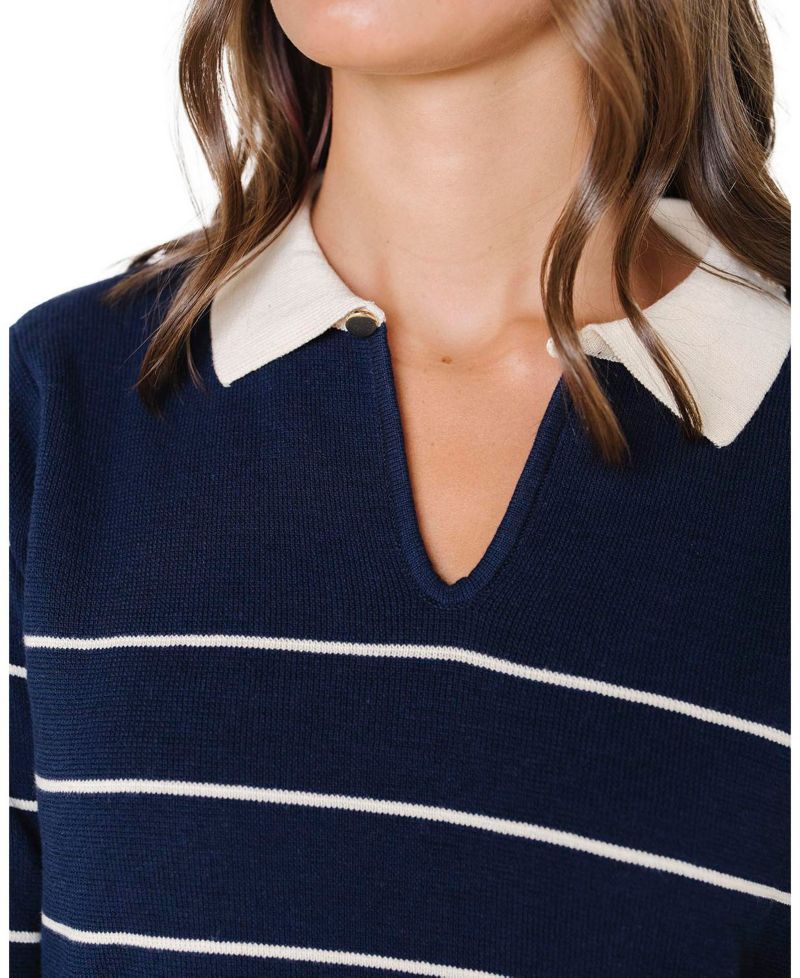 Women's Hope and Henry Organic Long Sleeve Collared Sweater Dress