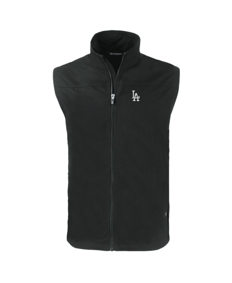 Men's Black Los Angeles Dodgers Charter Eco Full-Zip Vest