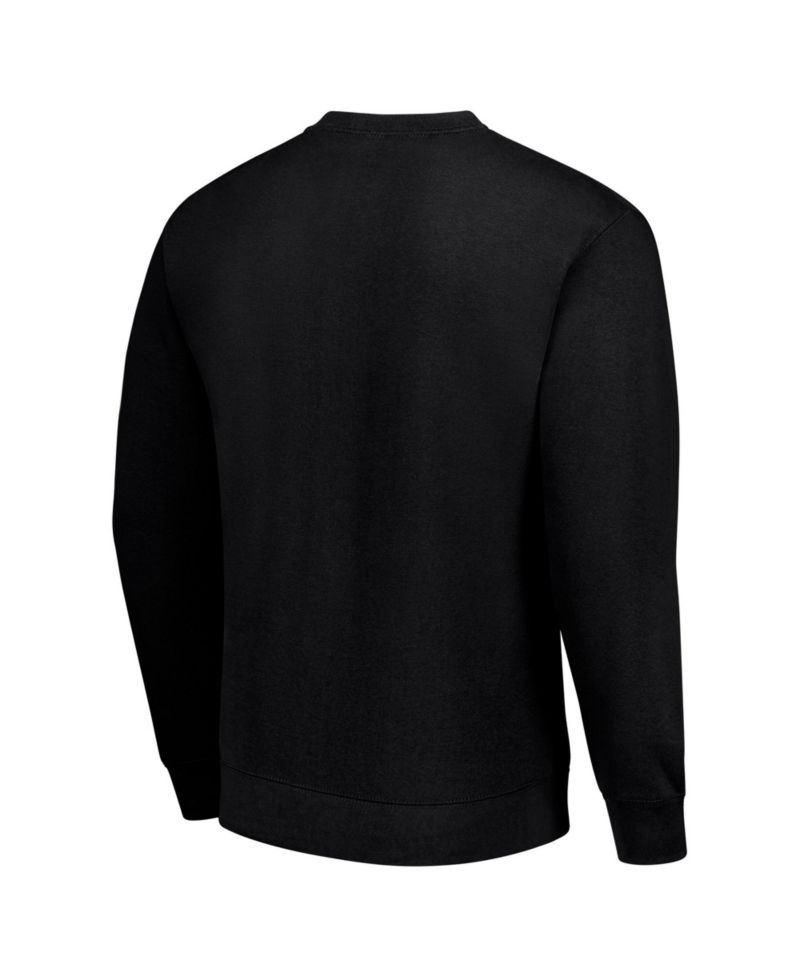 Men's Black Philadelphia Eagles Team Logo Pullover Sweatshirt
