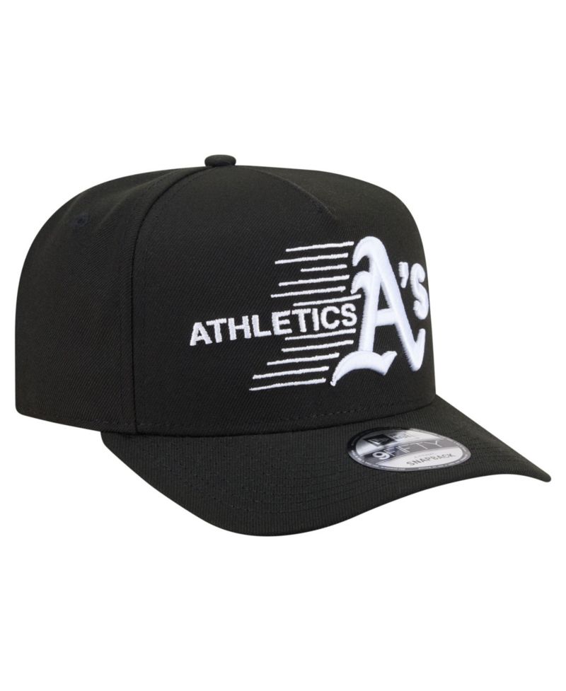 Men's Black Athletics Motion A-Frame 9FIFTY Snapback Hat