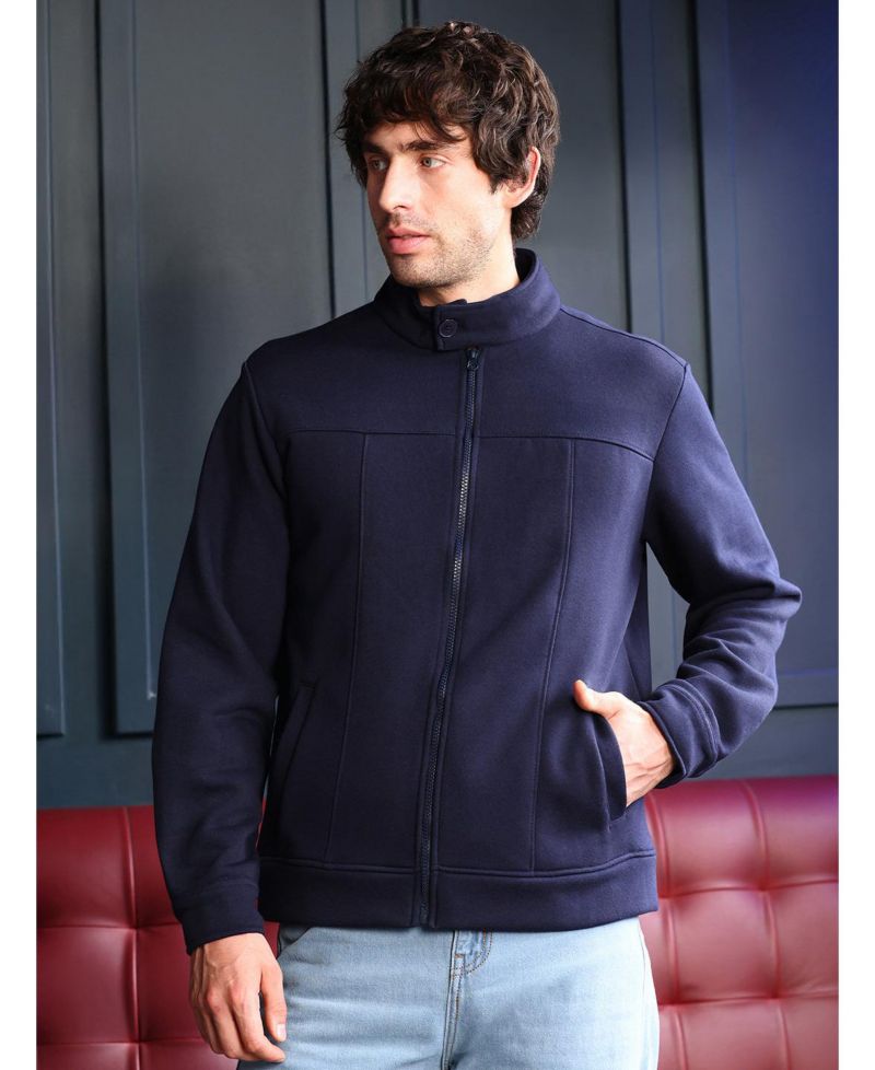 Men's Panel-Stitch Knit Sweatshirt