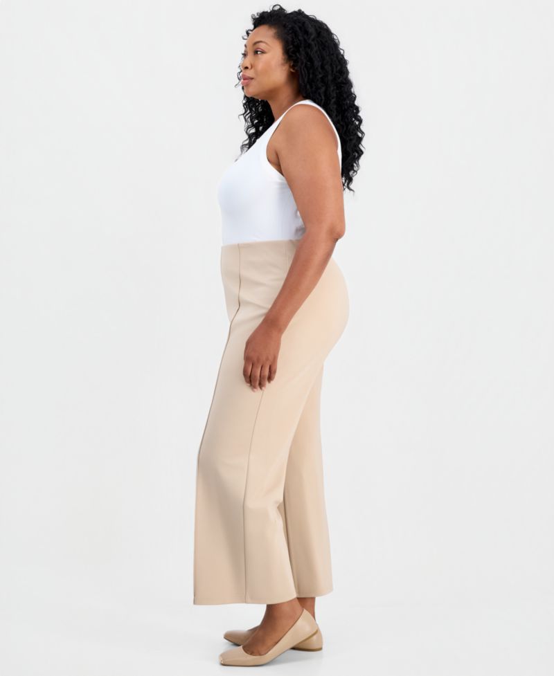 Plus Size Wide-Leg Relaxed-Fit Pants