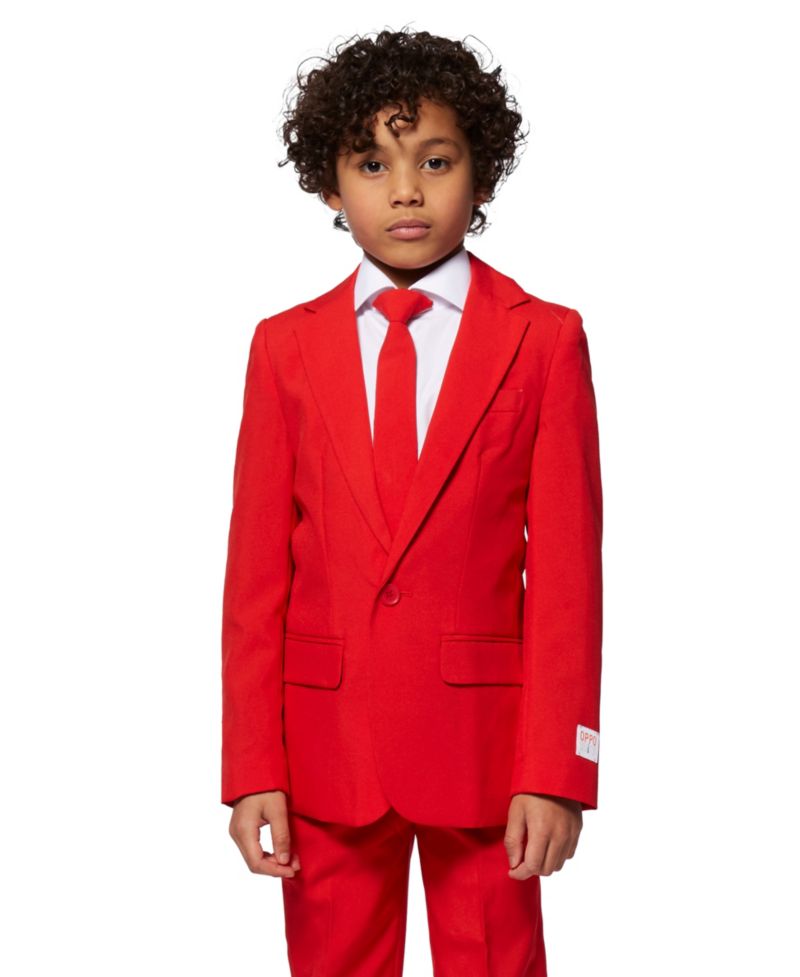 Toddler and Little Boys 3-Piece Devil Solid Suit Set