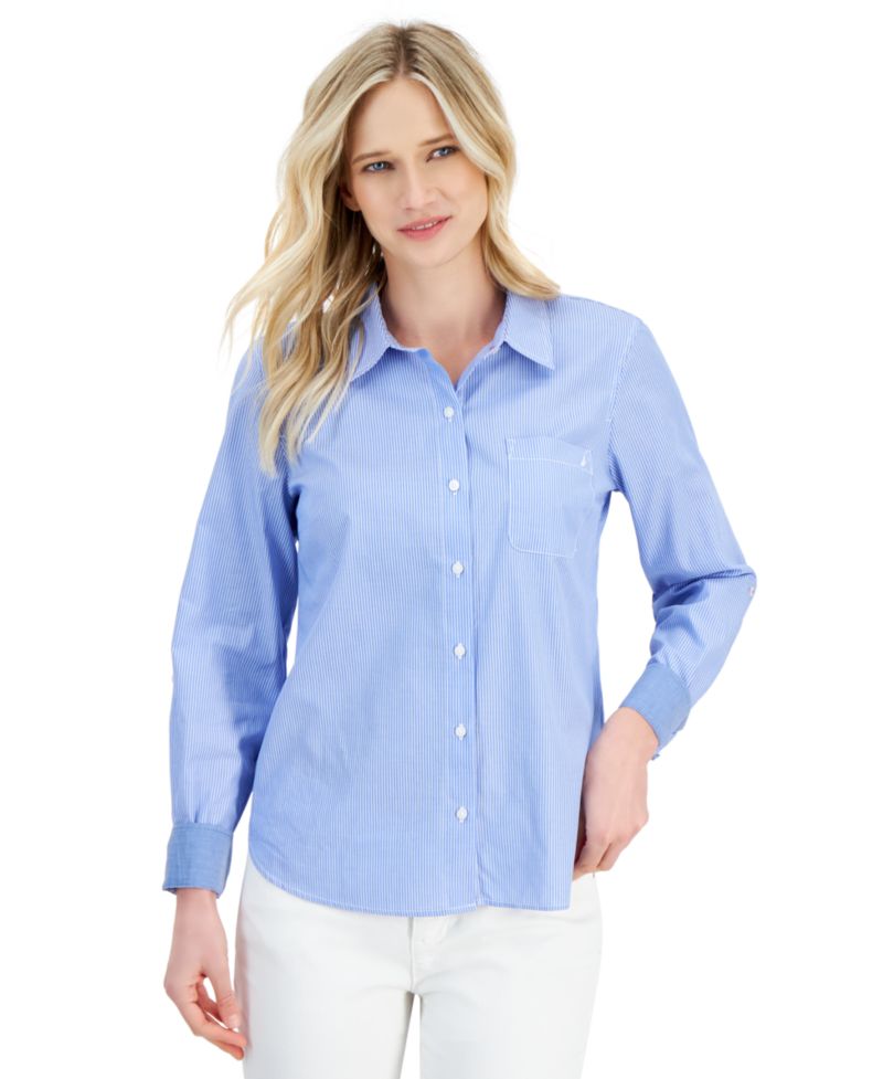 Women's Springfield Stripe Roll-Tab Shirt