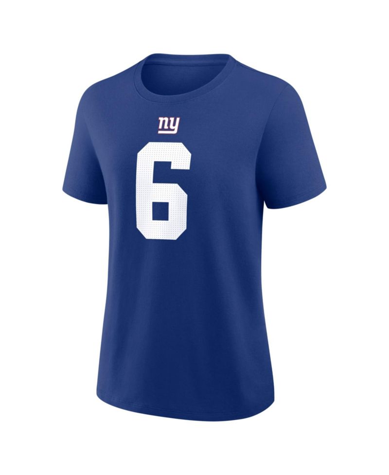 Women's Jaxson Dart Royal New York Giants Name & Number T-Shirt