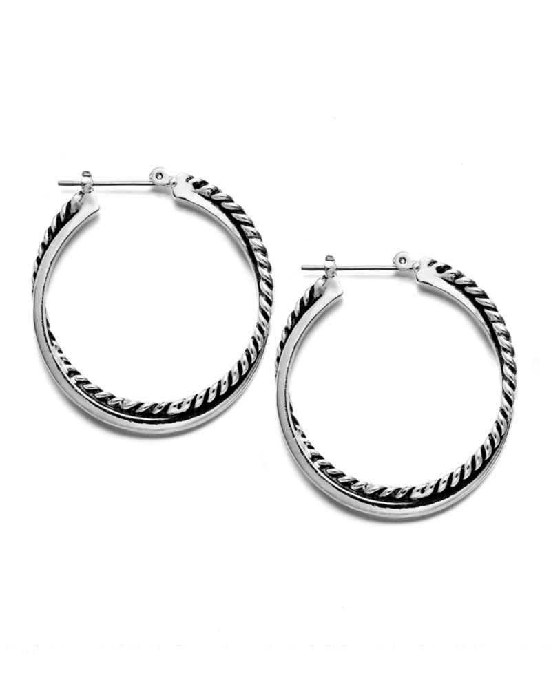 Twisted Hoop Earrings