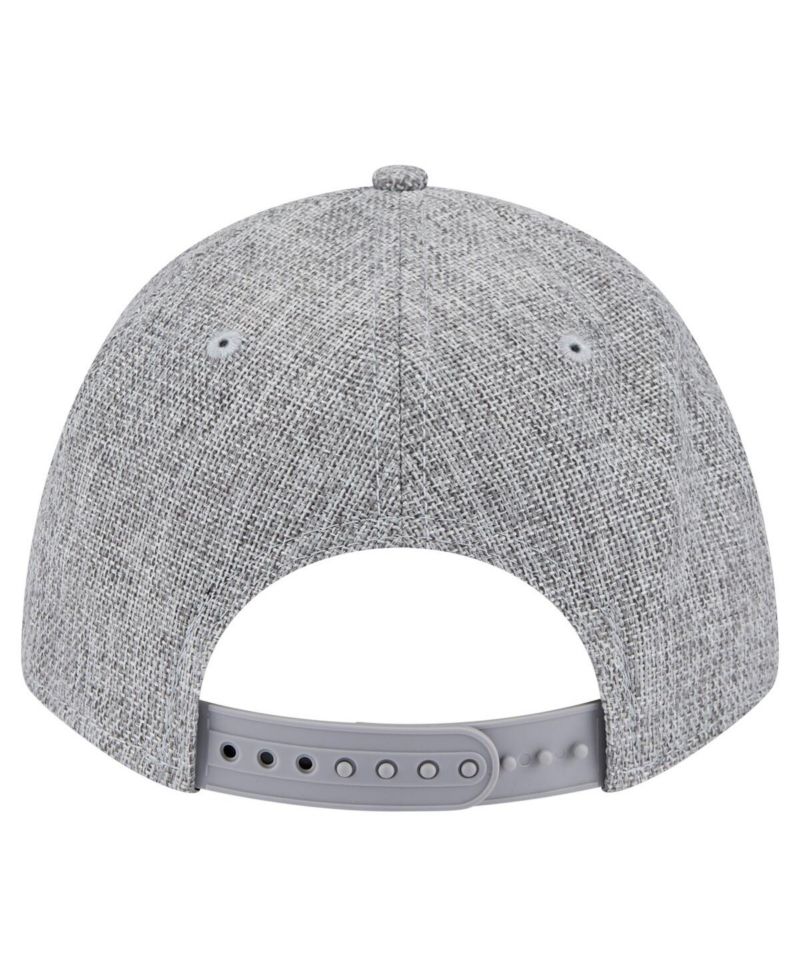 Men's Gray Houston Astros Cotton Weave M-Crown A-Frame 9FORTY Adjustable Hat