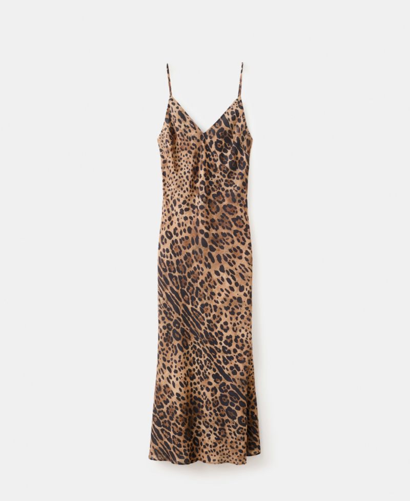 Women's Leopard-Print Open-Back Dress