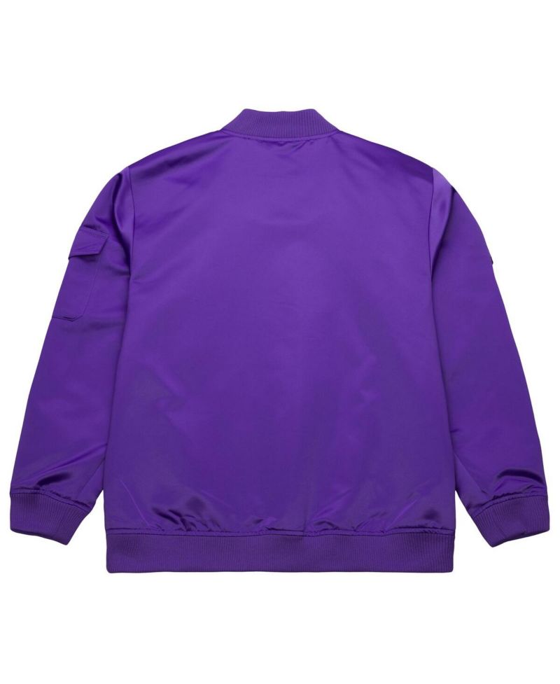 Men's Purple Sacramento Kings Hardwood Classics Nights Team Leader Satin Full-Zip Jacket